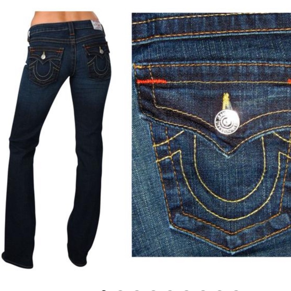 True Religion Joey bootcut jeans in dark rinse